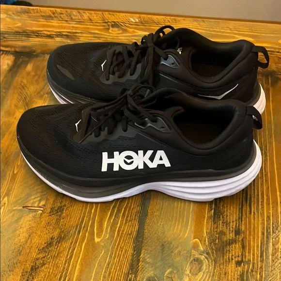 Hoka | Shoes | Hoka Mens Bondi 8 Black Running Shoes 